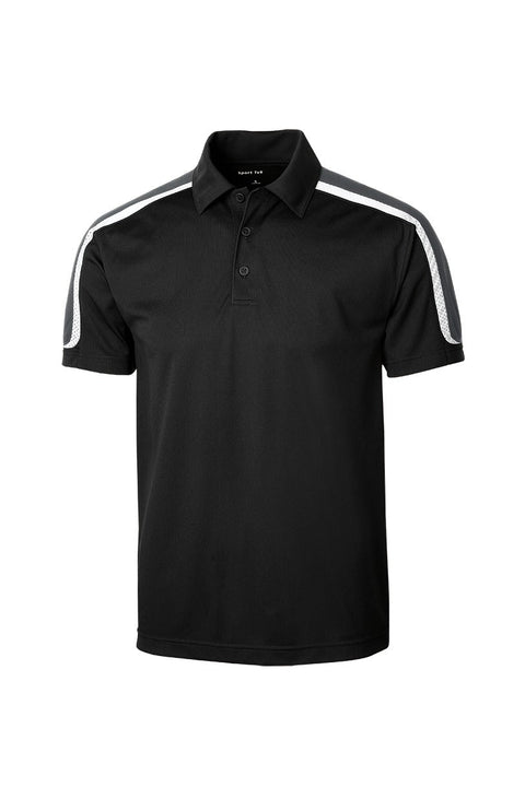 Sport-Tek ST658 Tricolor Shoulder Micropique Sport-Wick Polo
