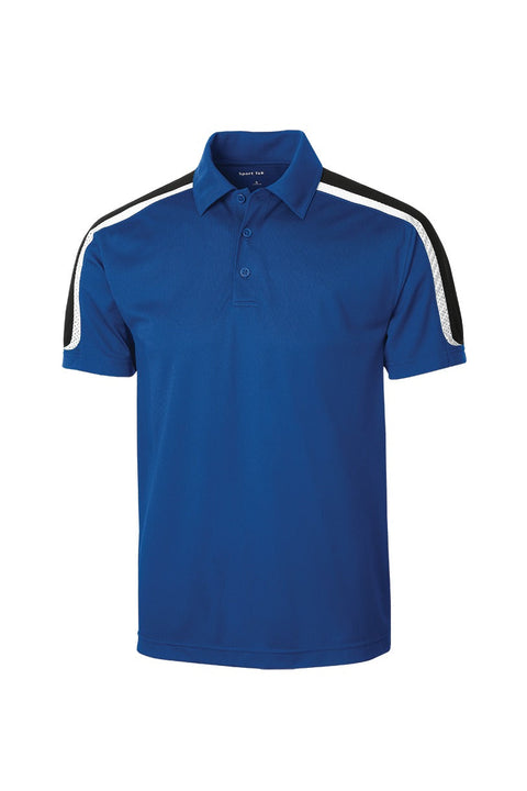 Sport-Tek ST658 Tricolor Shoulder Micropique Sport-Wick Polo