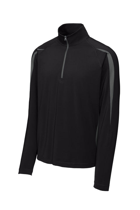 Sport-Tek ST851 Sport-Wick Stretch 1/4-Zip Colorblock Pullover