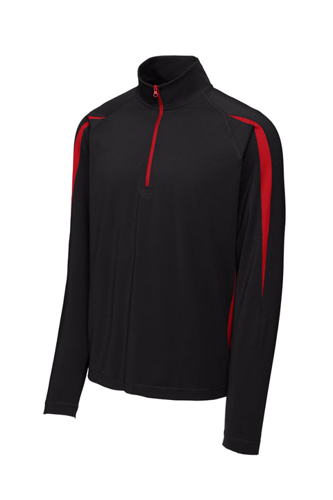 Sport-Tek ST851 Sport-Wick Stretch 1/4-Zip Colorblock Pullover