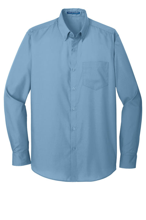 Port Authority W100 Long Sleeve Carefree Poplin Shirt
