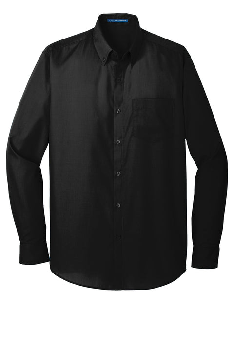 Port Authority W100 Long Sleeve Carefree Poplin Shirt
