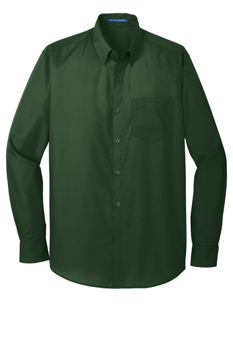 Port Authority W100 Long Sleeve Carefree Poplin Shirt