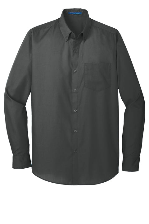 Port Authority W100 Long Sleeve Carefree Poplin Shirt