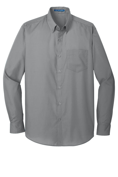 Port Authority W100 Long Sleeve Carefree Poplin Shirt