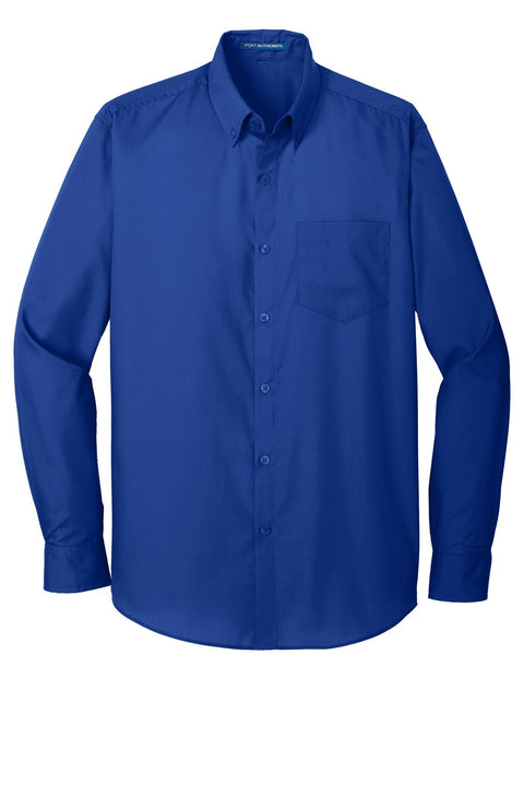 Port Authority W100 Long Sleeve Carefree Poplin Shirt