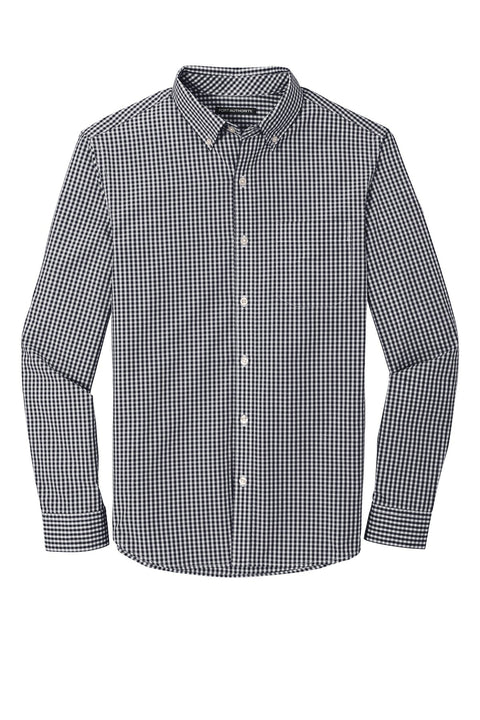 Port Authority W644 Broadcloth Gingham Easy Care Shirt