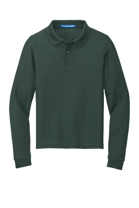 Port Authority Y500LS Youth Long Sleeve Silk Touch Polo
