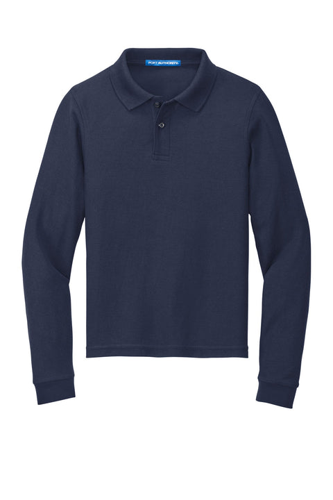 Port Authority Y500LS Youth Long Sleeve Silk Touch Polo