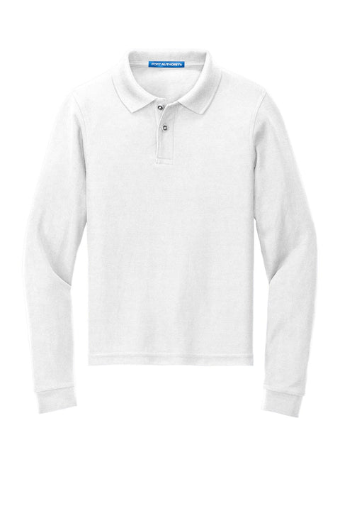 Port Authority Y500LS Youth Long Sleeve Silk Touch Polo