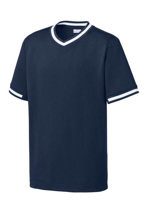 Sport-Tek YST221 Youth Tough Mesh V-Neck Baseball Jersey