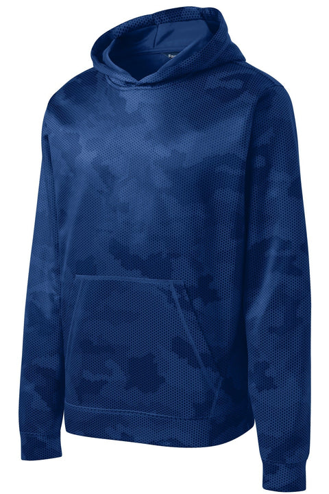 Sport-Tek YST240 Youth Sport-Wick CamoHex Fleece Hooded Pullover