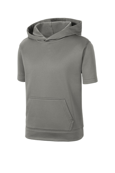 Sport-Tek YST251 Youth Sport-Wick  Fleece Short Sleeve Hooded Pullover