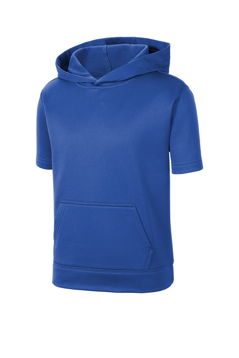 Sport-Tek YST251 Youth Sport-Wick  Fleece Short Sleeve Hooded Pullover