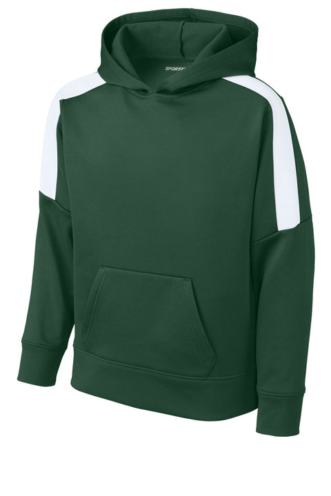 Sport-Tek YST255 Youth Sport-Wick Fleece United Pullover Hoodie
