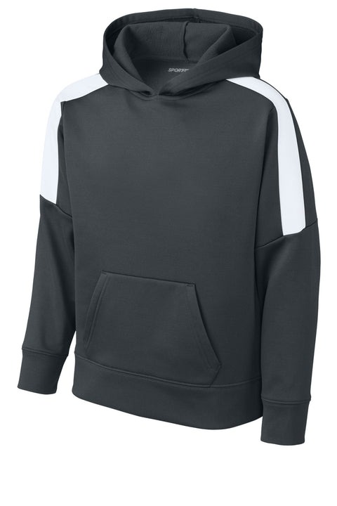 Sport-Tek YST255 Youth Sport-Wick Fleece United Pullover Hoodie