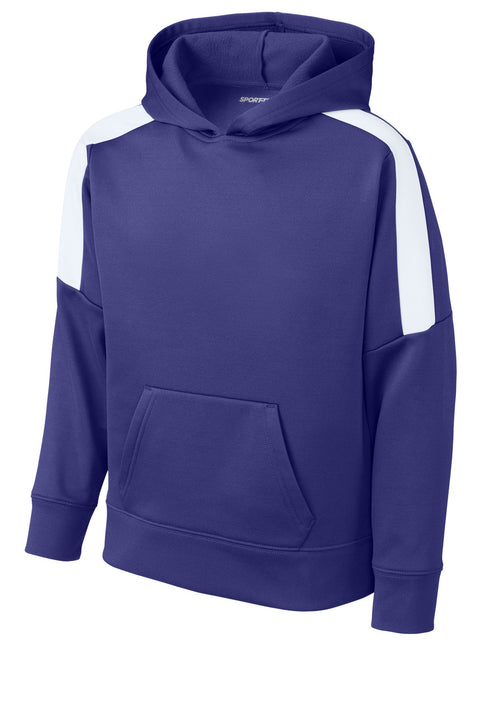 Sport-Tek YST255 Youth Sport-Wick Fleece United Pullover Hoodie