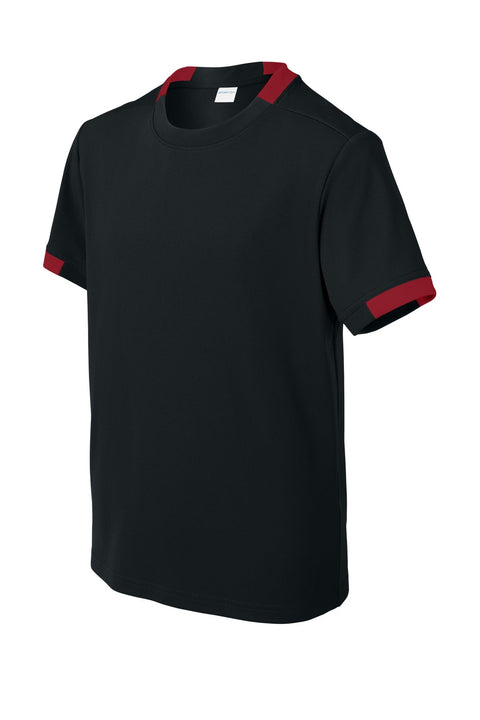 Sport-Tek YST440 Youth Club Short Sleeve Crew