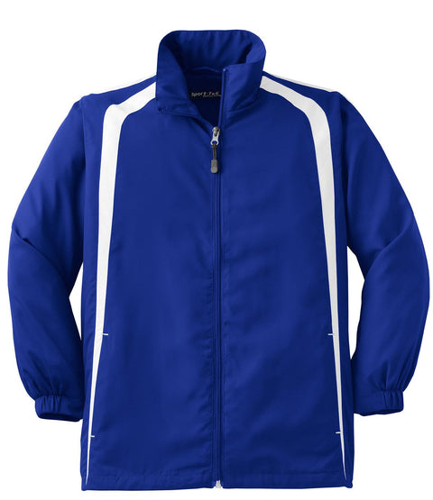 Sport-Tek YST60 Youth Colorblock Raglan Jacket