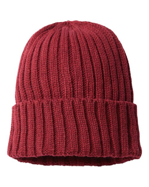Atlantis Headwear SHORE Sustainable Cable Knit Cuffed Beanie