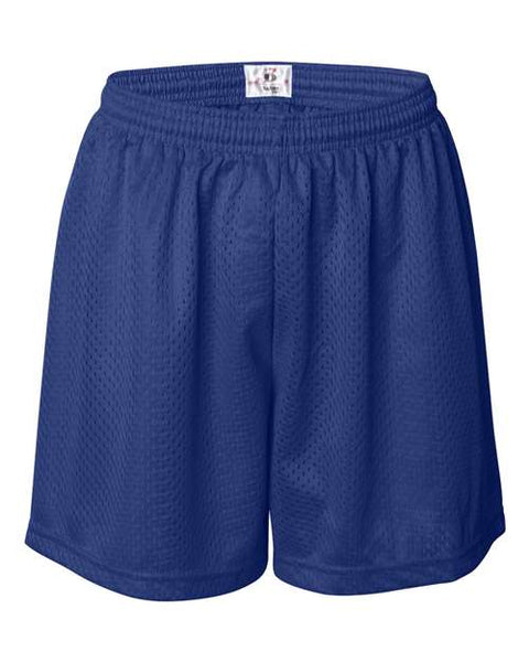 "Badger 7216 Women's Pro Mesh 5" Shorts with Solid Liner"