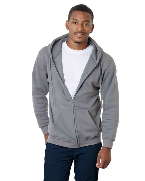 Bayside BA900 Adult Full-Zip Hooded Sweatshirt