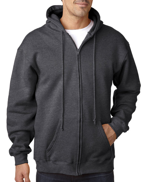 Bayside BA900 Adult Full-Zip Hooded Sweatshirt