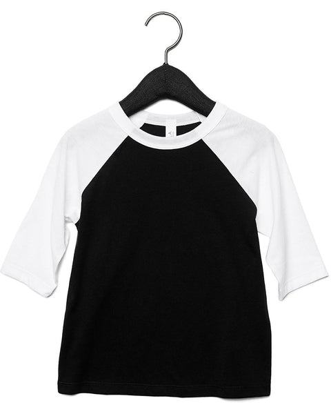 Bella + Canvas 3200T Toddler 3/4-Sleeve Baseball T-Shirt