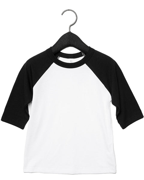 Bella + Canvas 3200T Toddler 3/4-Sleeve Baseball T-Shirt