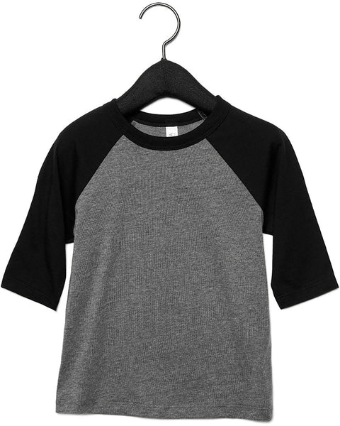 Bella + Canvas 3200T Toddler 3/4-Sleeve Baseball T-Shirt