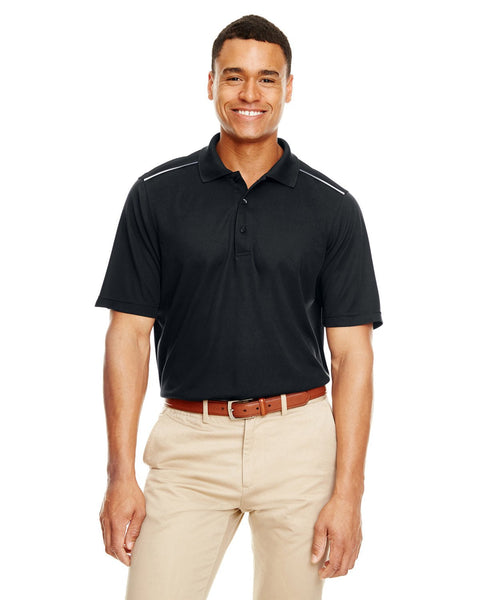 Core 365 88181R Men's Radiant Performance Pique Polo withReflective Piping