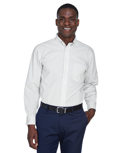 Devon & Jones D640 Men's Crown Woven Collection Gingham Check