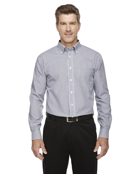 Devon & Jones D645 Men's Crown Woven Collection Banker Stripe