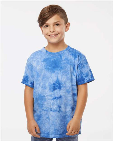 Dyenomite 20BCR Youth Crystal Tie-Dyed T-Shirt