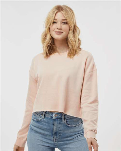 Independent Trading Co. AFX24CRP Women's Lightweight Crop Crewneck Sweatshirt