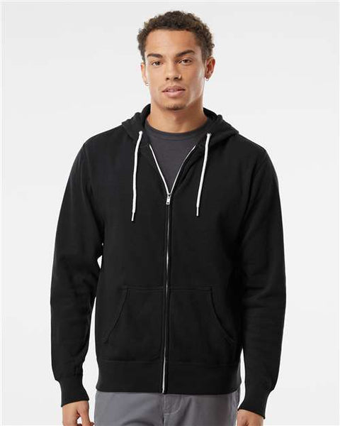 Independent Trading Co. AFX90UNZ Lightweight Full-Zip Hooded Sweatshirt