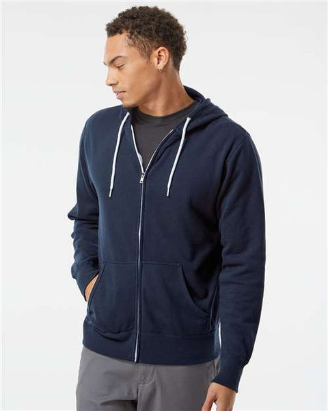 Independent Trading Co. AFX90UNZ Lightweight Full-Zip Hooded Sweatshirt