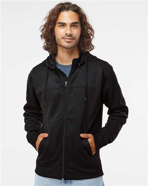 Independent Trading Co. EXP80PTZ Poly-Tech Full-Zip Hooded Sweatshirt