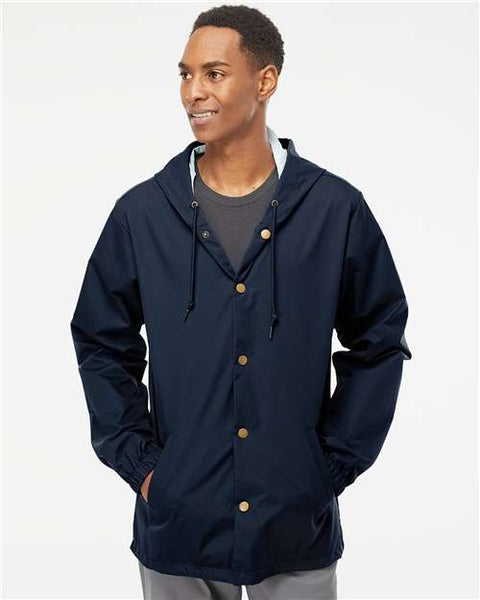 Independent Trading Co. EXP95NB Water-Resistant Hooded Windbreaker