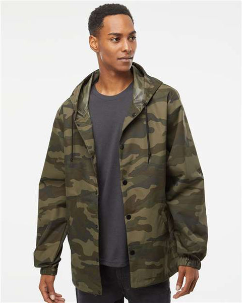 Independent Trading Co. EXP95NB Water-Resistant Hooded Windbreaker