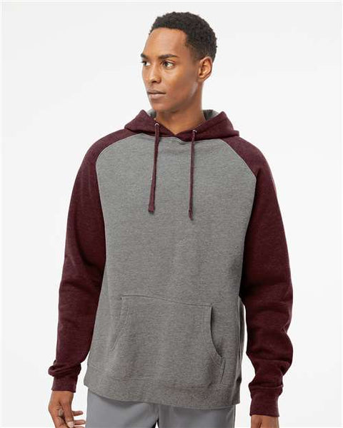 Independent Trading Co. IND40RP Raglan Hooded Sweatshirt