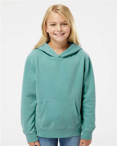 Independent Trading Co. PRM1500Y Youth Midweight Pigment-Dyed Hooded Sweatshirt