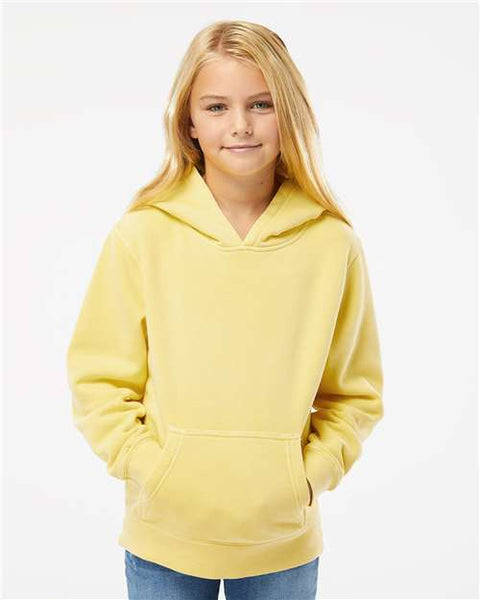 Independent Trading Co. PRM1500Y Youth Midweight Pigment-Dyed Hooded Sweatshirt