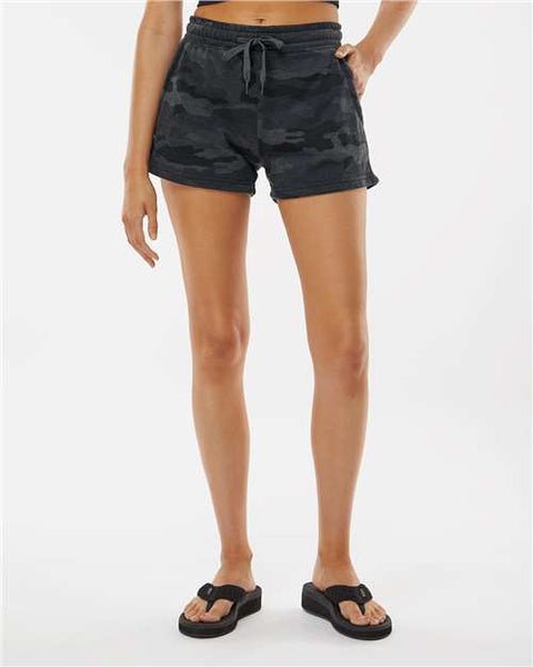 Independent Trading Co. PRM20SRT Women’s Lightweight California Wave Wash Fleece Shorts