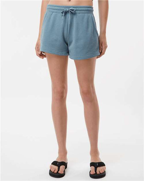 Independent Trading Co. PRM20SRT Women’s Lightweight California Wave Wash Fleece Shorts