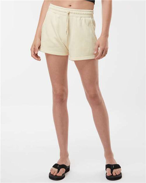 Independent Trading Co. PRM20SRT Women’s Lightweight California Wave Wash Fleece Shorts