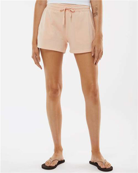 Independent Trading Co. PRM20SRT Women’s Lightweight California Wave Wash Fleece Shorts