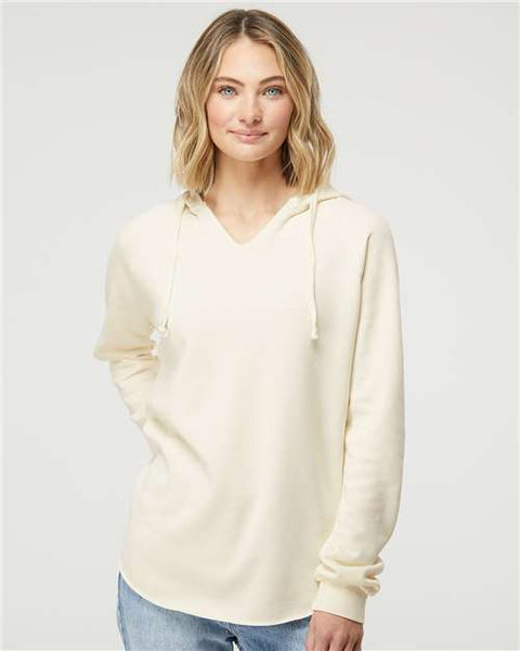 Independent Trading Co. PRM2500 Women’s Lightweight California Wave Wash Hooded Sweatshirt