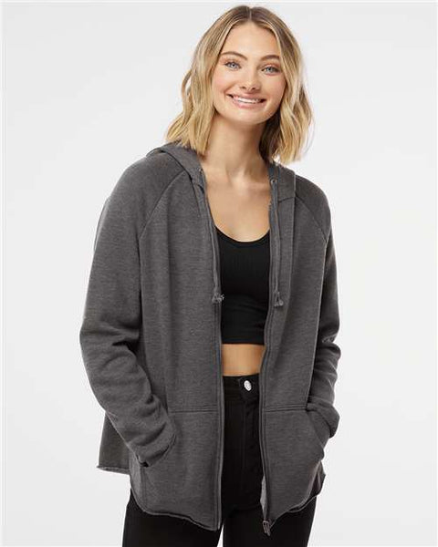Independent Trading Co. PRM2500Z Women's California Wave Wash Full-Zip Hooded Sweatshirt