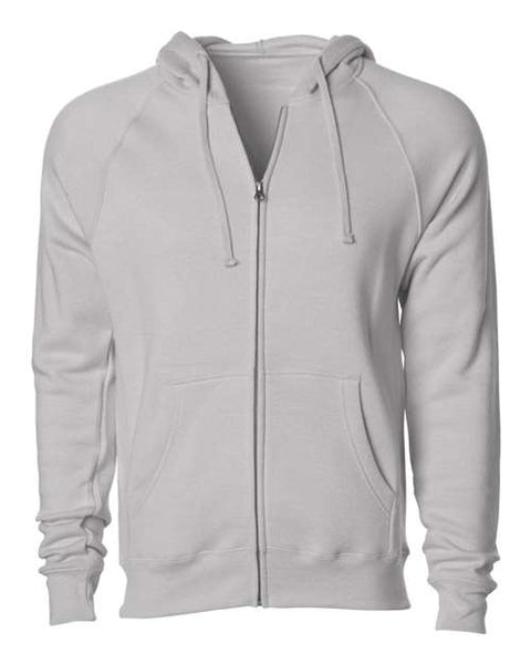 Independent Trading Co. PRM33SBZ Special Blend Raglan Full-Zip Hooded Sweatshirt